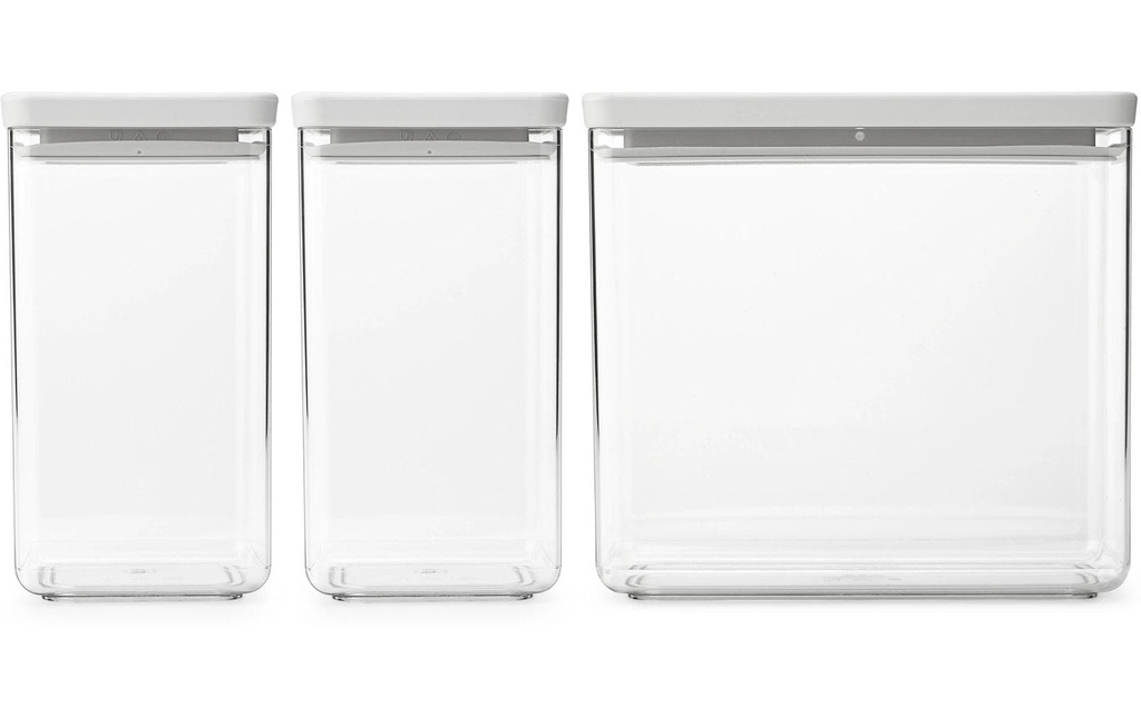 Brabantia Boîte à provisions Tasty+ 6.7 l, Transparent/Gris clair