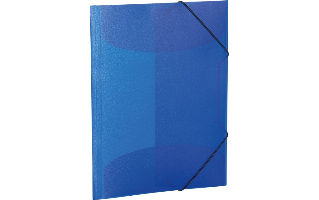 HERMA Chemise à rabats A4 PP translucide Bleu