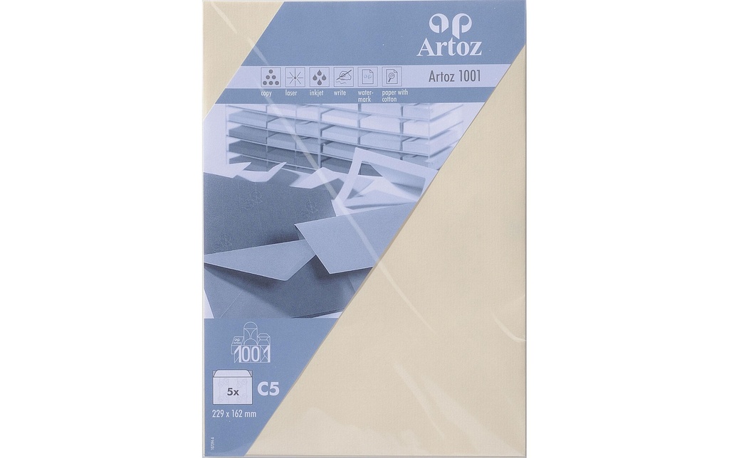 Artoz Enveloppe 1001, C5, 5 Pièce/s, Chamois