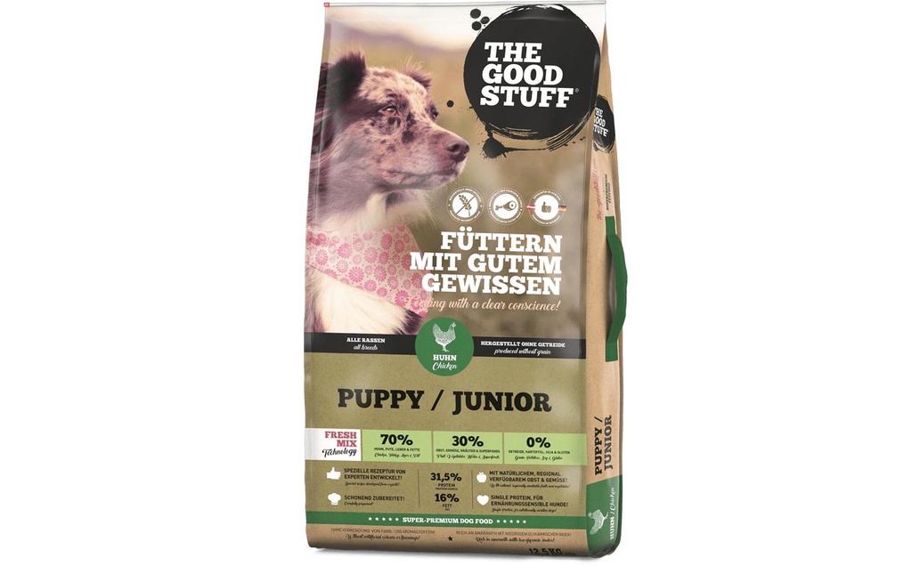The Goodstuff Alimentation sèche Volaille Puppy/Junior 12,5 kg