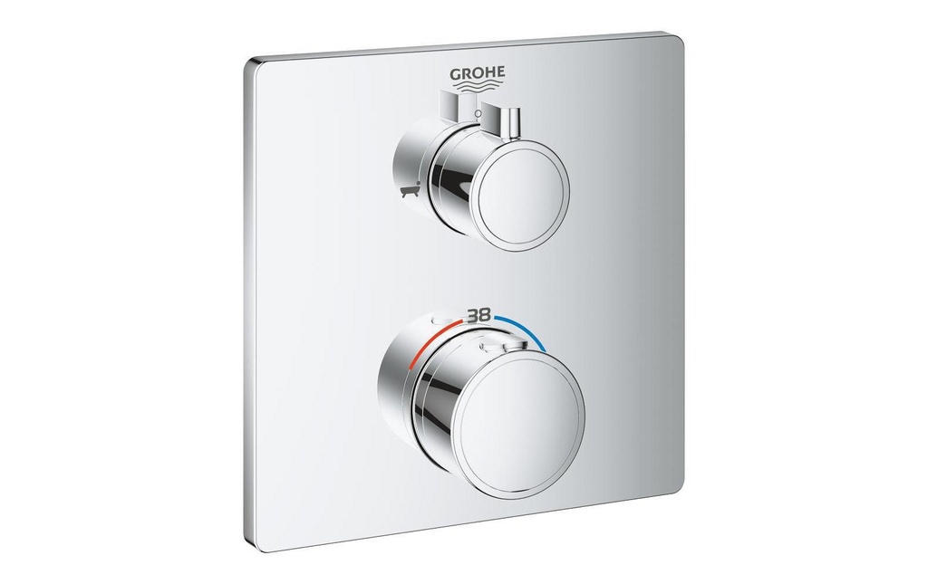 GROHE Robinetterie de baignoire Grohtherm 43 mm, chromé