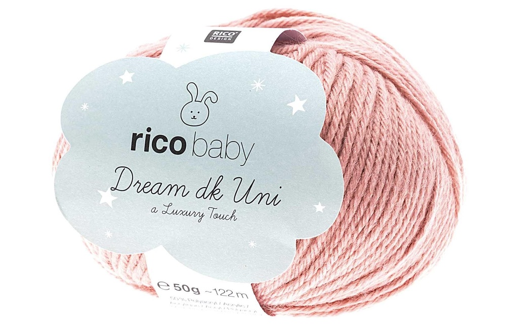 Rico Design Laine Baby Dream Uni dk 50 g, rose sombre