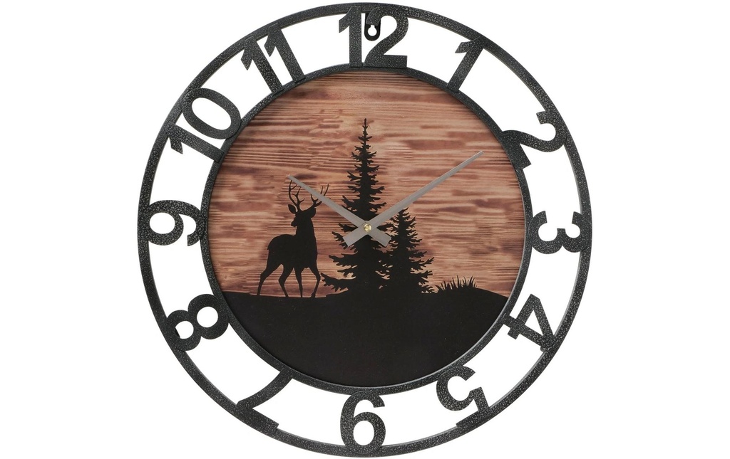 Boltze Horloge murale Ludwig Noir/Nature