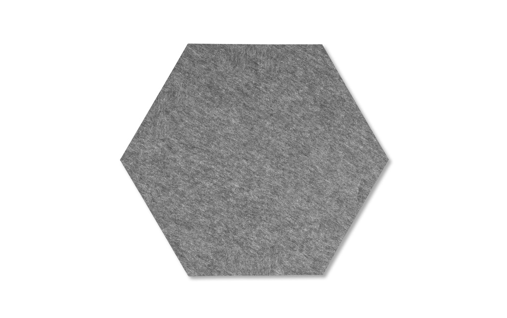 Plotony Carrelage mural Hexagone 44 x 50.5 cm Gris, 6 plaques
