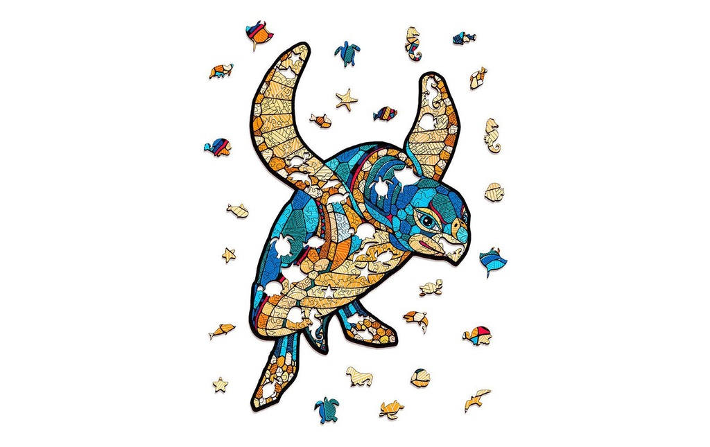 Eco Wood Art Puzzle en bois Tortue 150 pièces