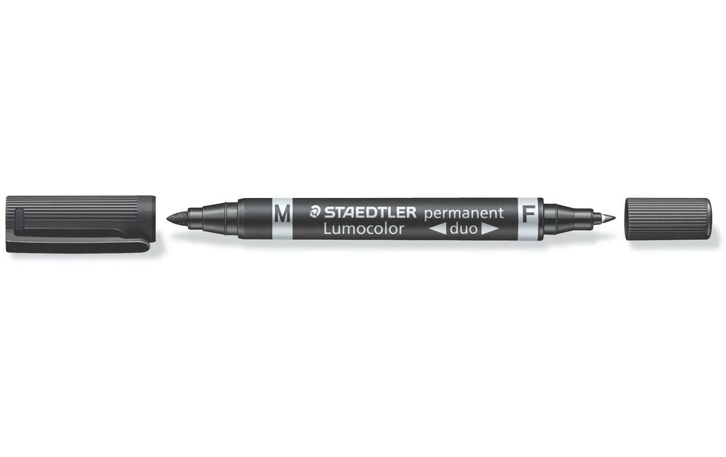 STAEDTLER Lumocolor Duo 348 noir perm.