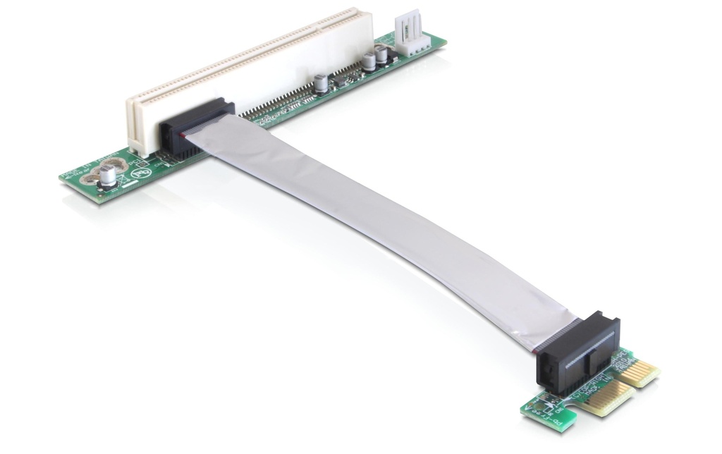Delock Carte PCI-E riser x1 vers PCI, 13 cm de câble
