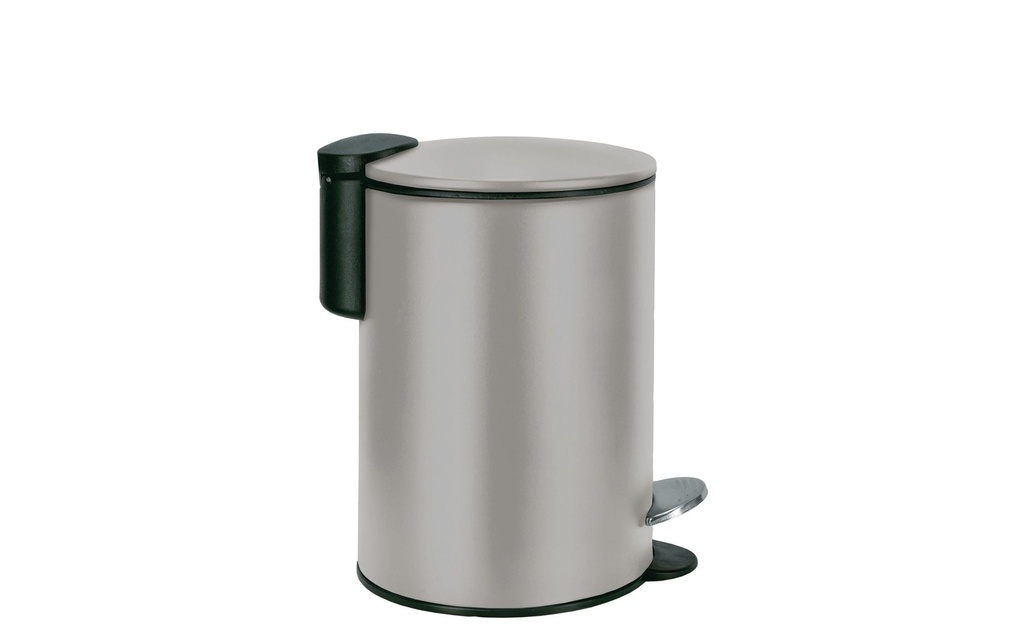 Kleine Wolke Poubelle à pédale Silence 3 l, Platin