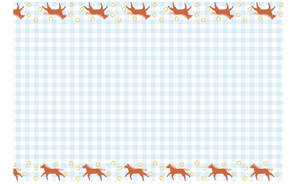 Partydeco Nappe Cheval 180 x 120 cm, bleu