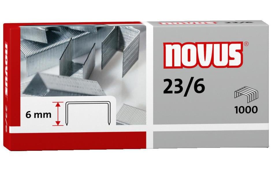 NOVUS Agrafes 23/6 (1000 pces)