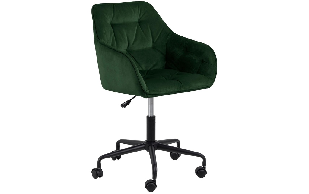 AC Design Chaise de bureau Brooke, avec roulettes à frein, vert forêt