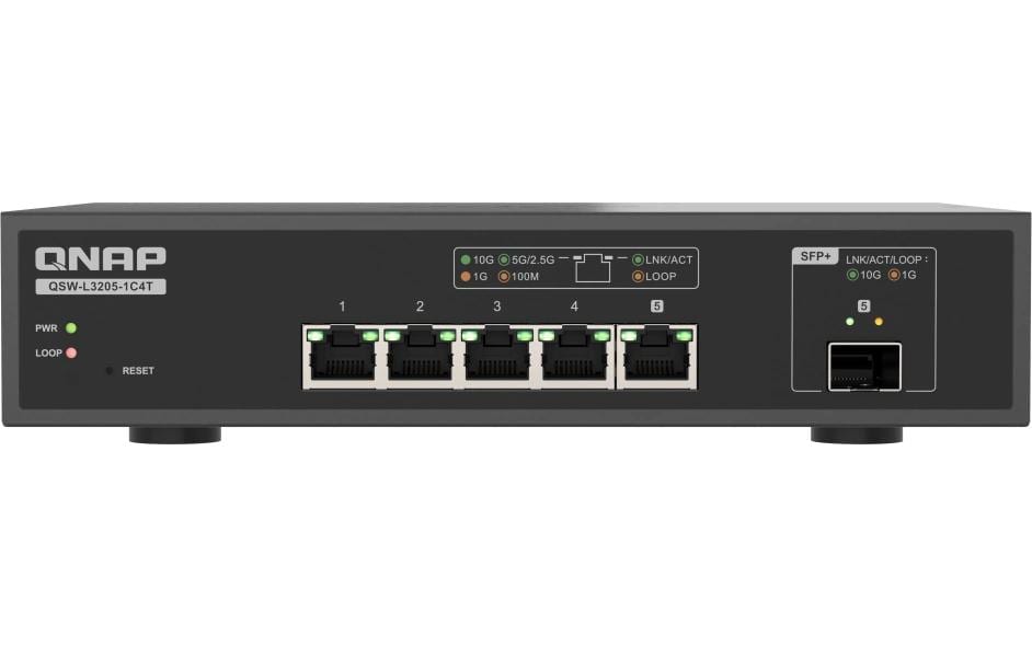 QNAP QSW-L3205-1C4T 4 Managed 10G Ethernet 4 ports
