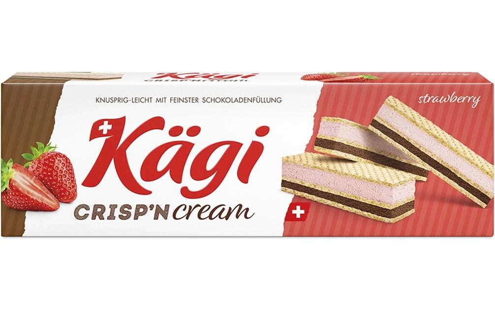 Kägi fret Barres de chocolat Crisp'n Cream Fraise 148 g