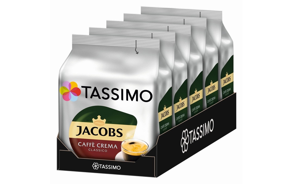 TASSIMO Capsules de café T DISC Jacobs Caffè Crema 80 portions