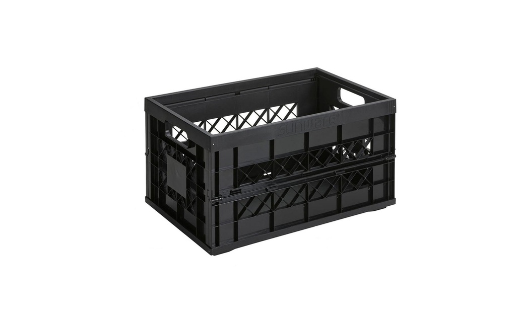 Sigma Home Caisse pliante Heavy Duty Noir, Volumes: 45 l