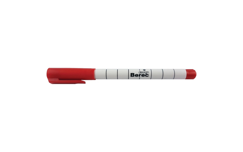 Berec Marqueur pour tableau blanc Étroit Rouge