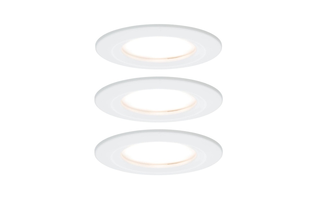 Paulmann Spot encastré Nova Plus Coin Starr Set, 3 x 6 W, 2700 K, blanc