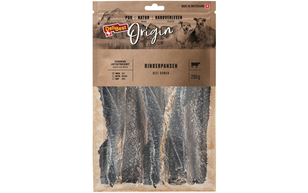 DeliBest Produit à mâcher  Origine Panses de bœuf 200g