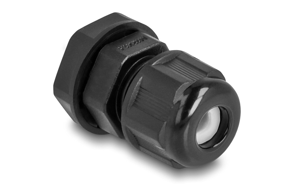Delock Presse-étoupe M12, noir 2 pièces