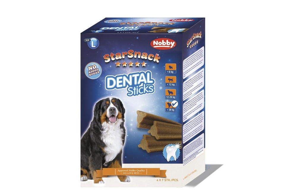 Nobby Produit à mâcher  StarSnack Dental Sticks grand, 28 pièces, 840 g