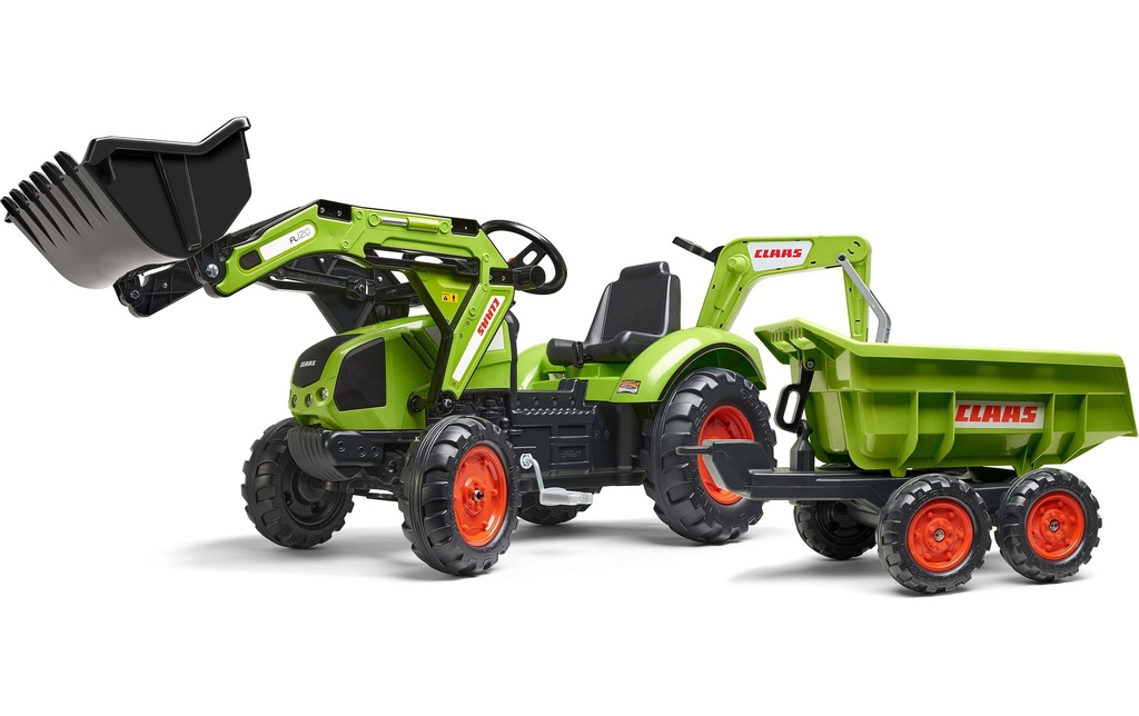 Falk Tracteur Claas + remorque XXL