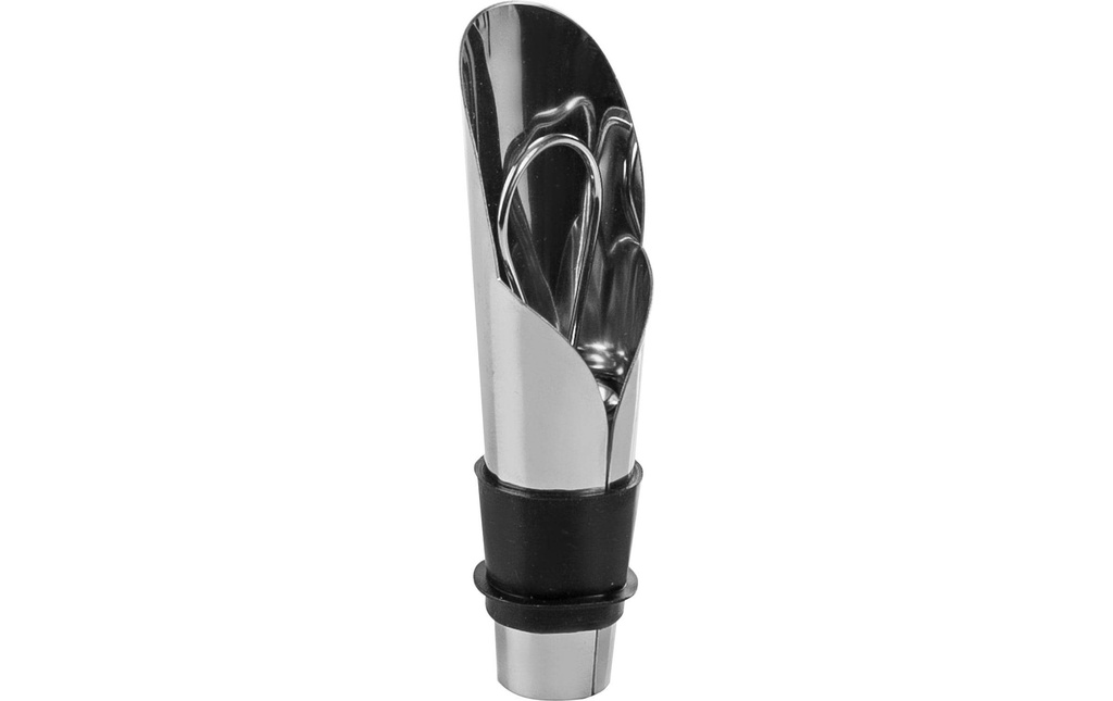 Ibili Verseur à vin avec couvercle Acier inoxydable 8 cm Noir
