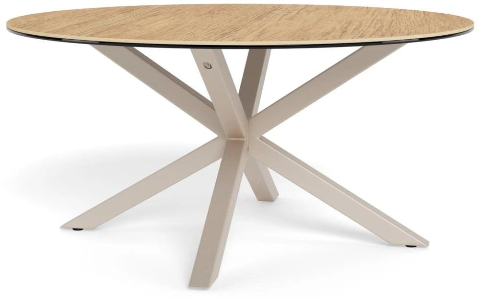 AC Design Table basse Heaven Ø 82 x 40 cm, chêne sauvage/verre/céramique