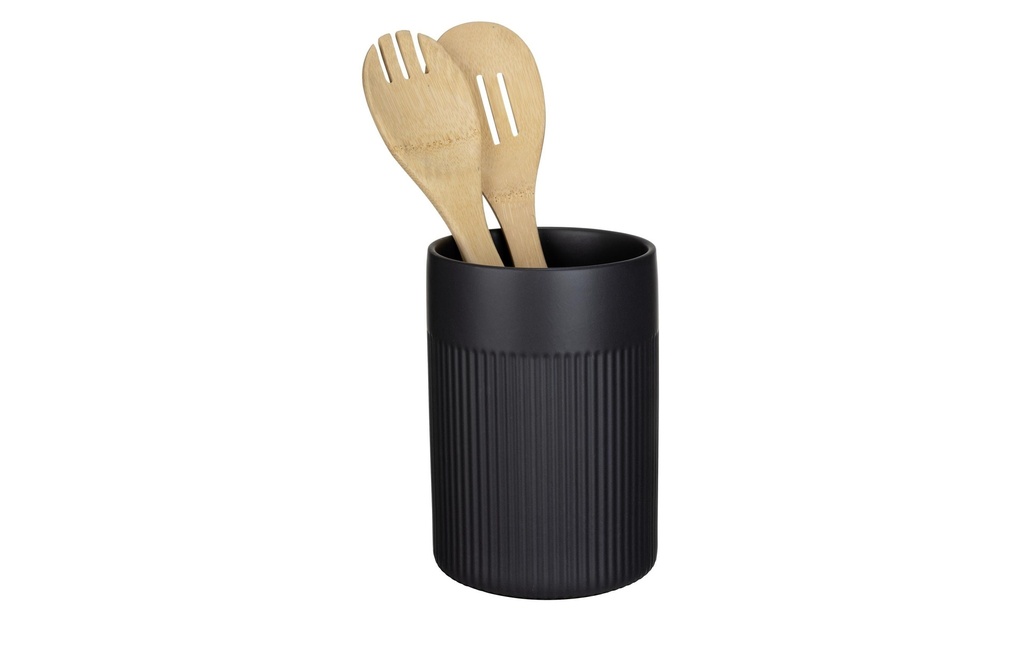 Wenko Porte-ustensiles de cuisine Refia Noir