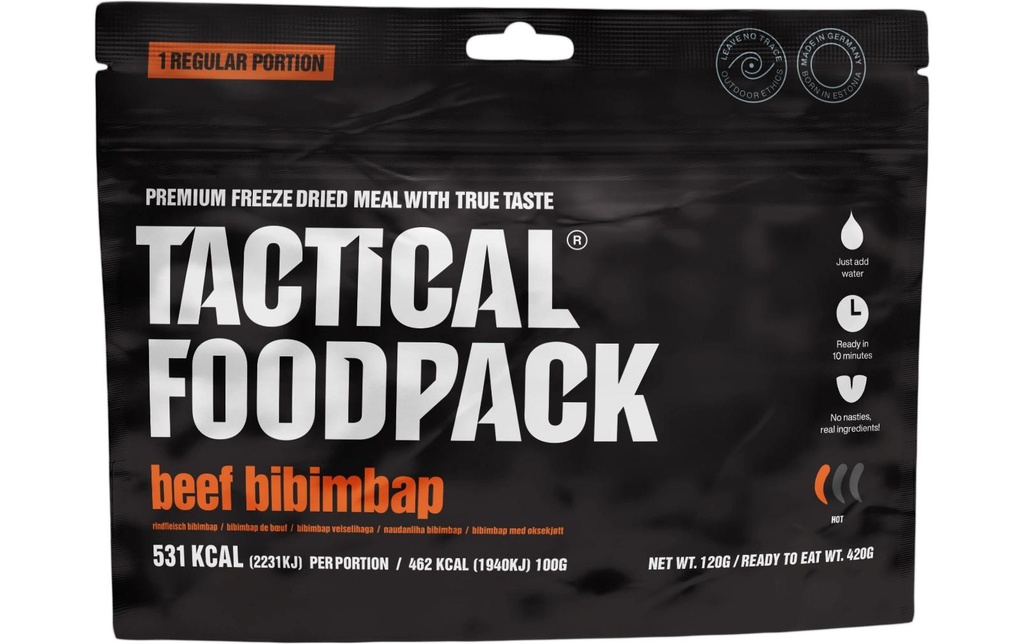 Tactical Foodpack Plat principal Bibimbap au bœuf
