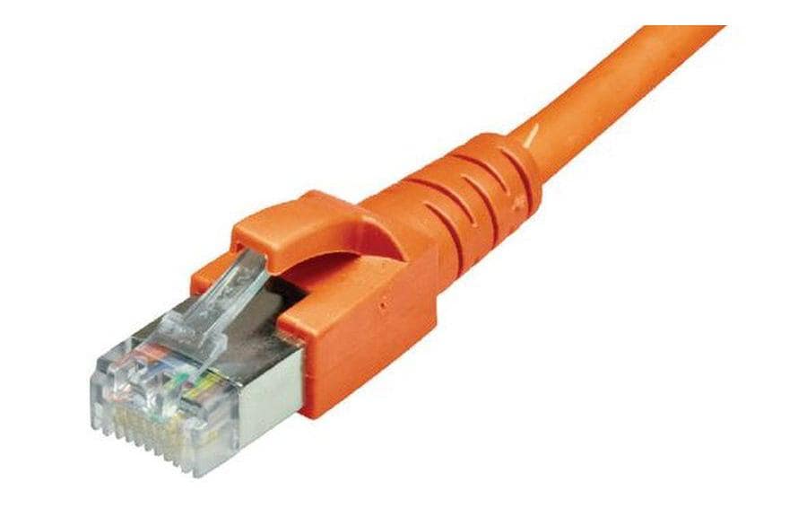 Dätwyler IT Infra Câble patch RJ-45 - RJ-45, Cat 6A, S/FTP, 3 m, Orange