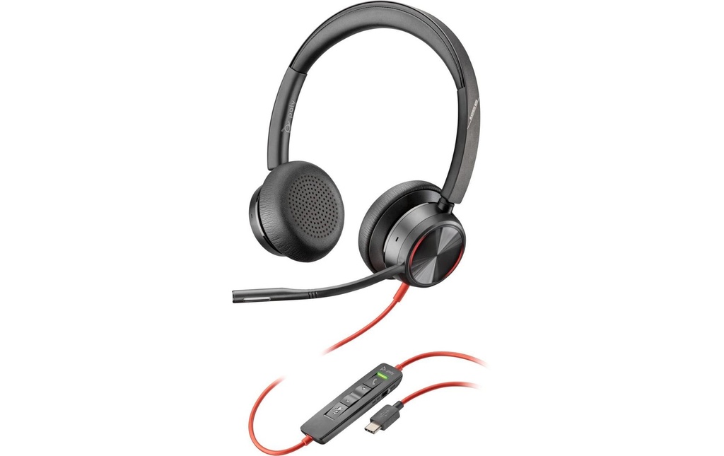 HP Casque avec micro Poly Blackwire 8225 UC USB-A/C
