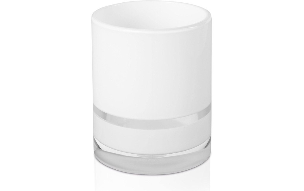 Möve Gobelet pour le brossage de dents Line Blanc