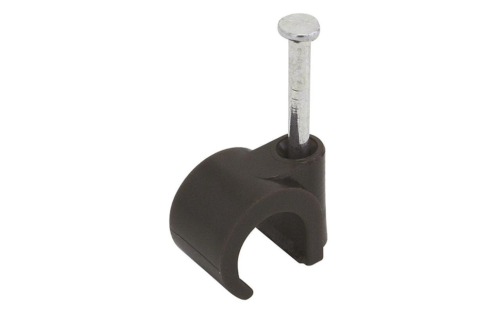 STEFFEN Bandeaux de clous pour câble 8-10 mm, marron 25 pièces