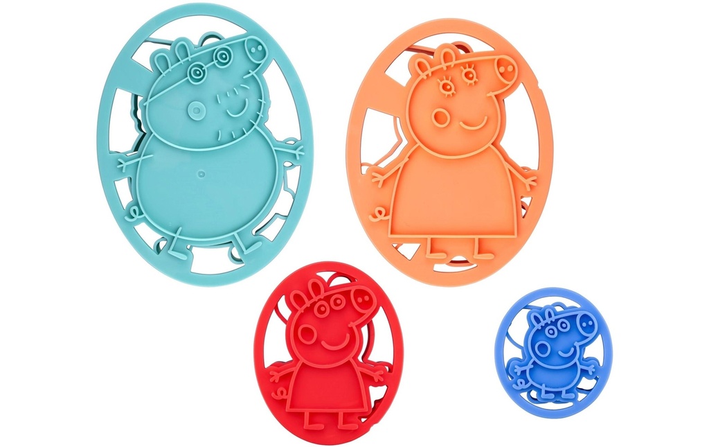 Dr.Oetker Kits d’emporte-pièces Peppa Pig, 4pcs.