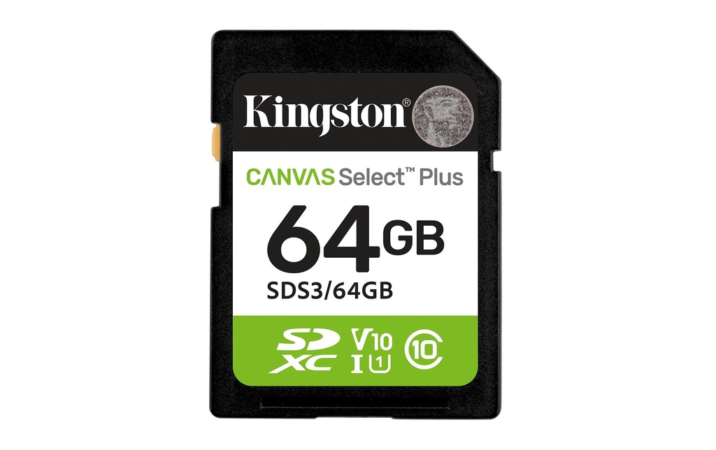 Kingston Carte SDXC Canvas Select Plus Gen3 64 GB