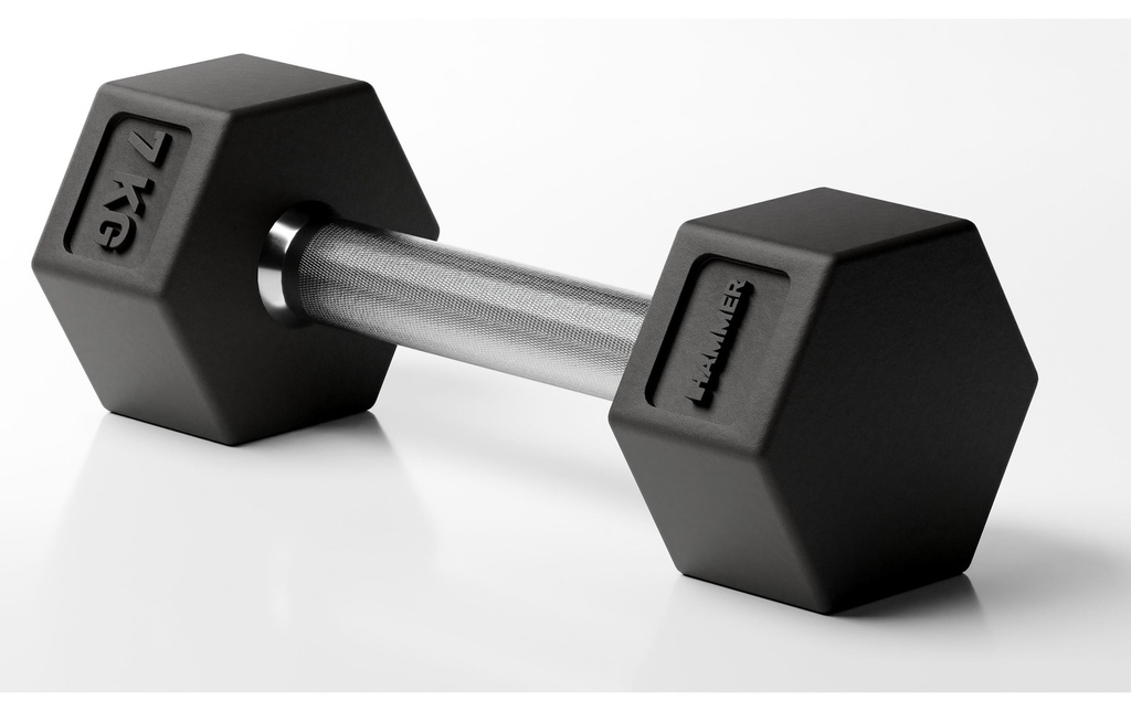 HAMMER Haltère courte Hexagon PRO 1 x 7 kg