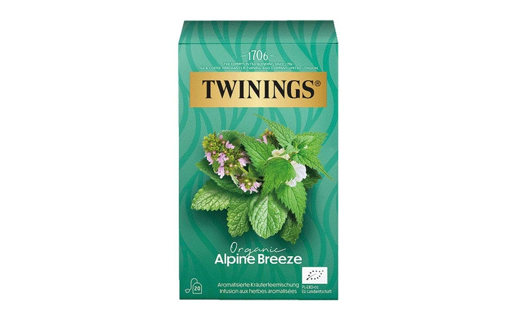 Twinings Sachet de thé Bio Brise des Alpes 20 Pièce/s