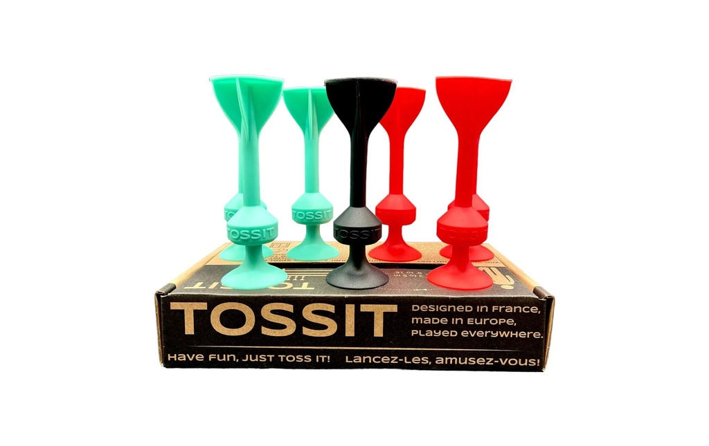 Tossit Fléchettes à ventouse Rouge / Turquoise
