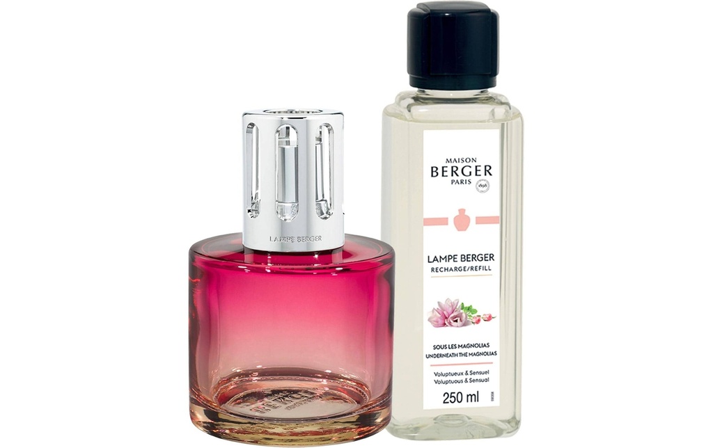 Maison Berger Lampe aromatique Pure + 250 ml Sous les Magnolias, Rosa
