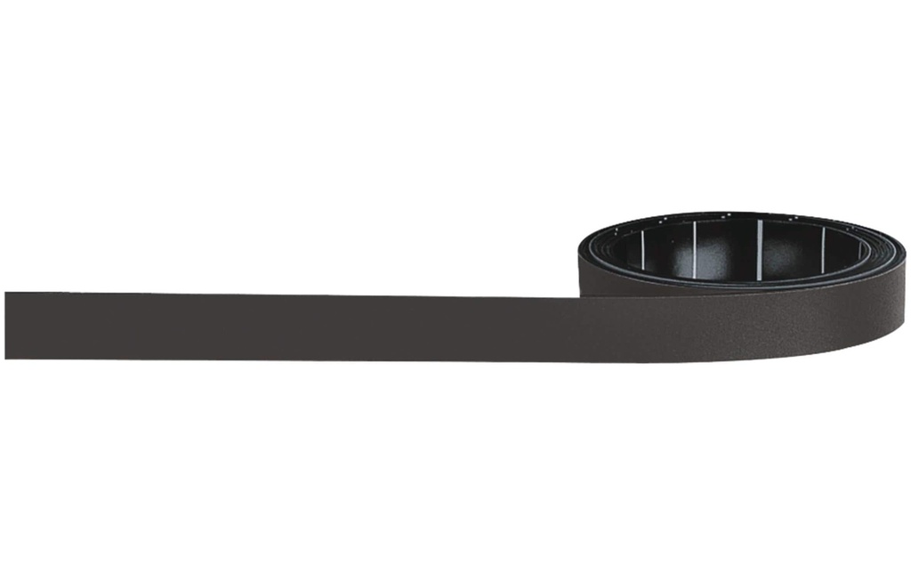 Magnetoplan Bande magnétique 10 mm x 1 m, Noir