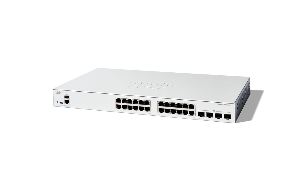 Cisco PoE+ Switch Catalyst C1300-24P-4G 28 ports