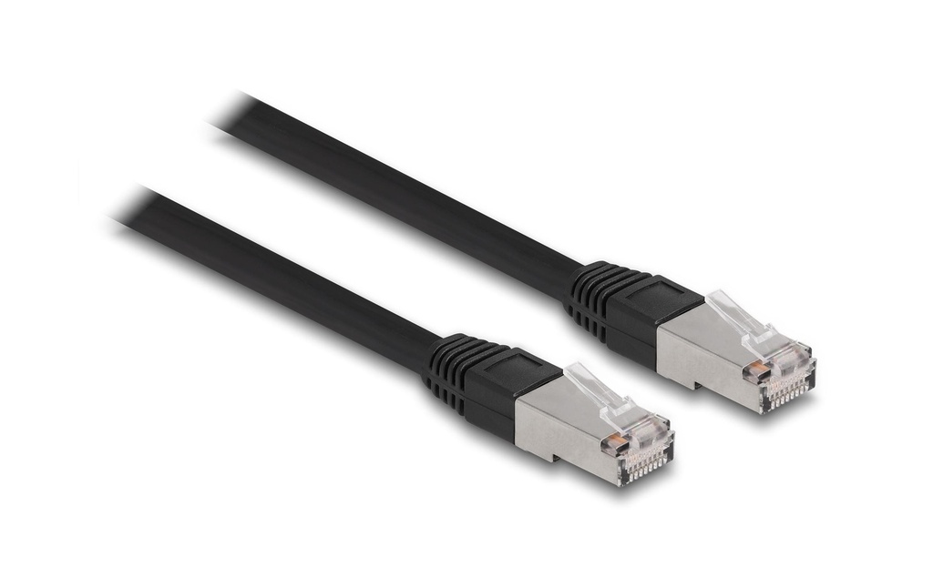 Delock Câble patch Outdoor Cat 6A, S/FTP, 5 m, Noir