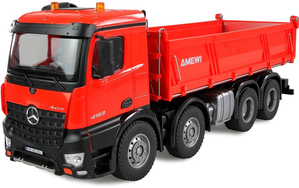 Amewi Camion benne Mercedes-Benz Arocs 8 x 4/4, rouge 1:18 RTR