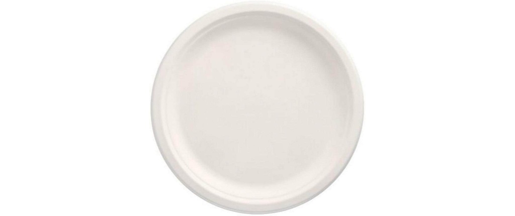 Papstar Assiettes jetables Pure canne à sucre D 26 cm 12 Pièce/s