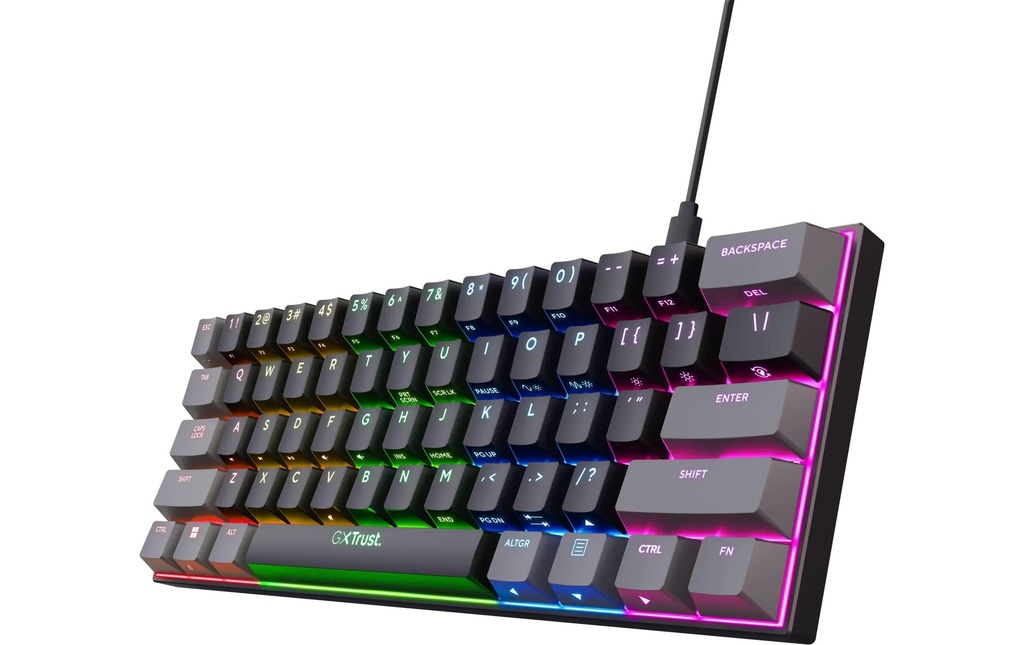 Trust Clavier de gaming GXT 867 Acira 60%