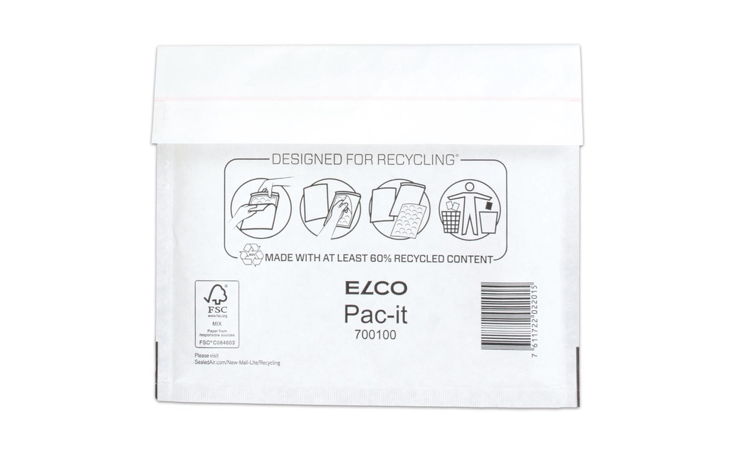 ELCO Pochette rembourrée à bulles d’air 20 x 17 cm 100 pièces