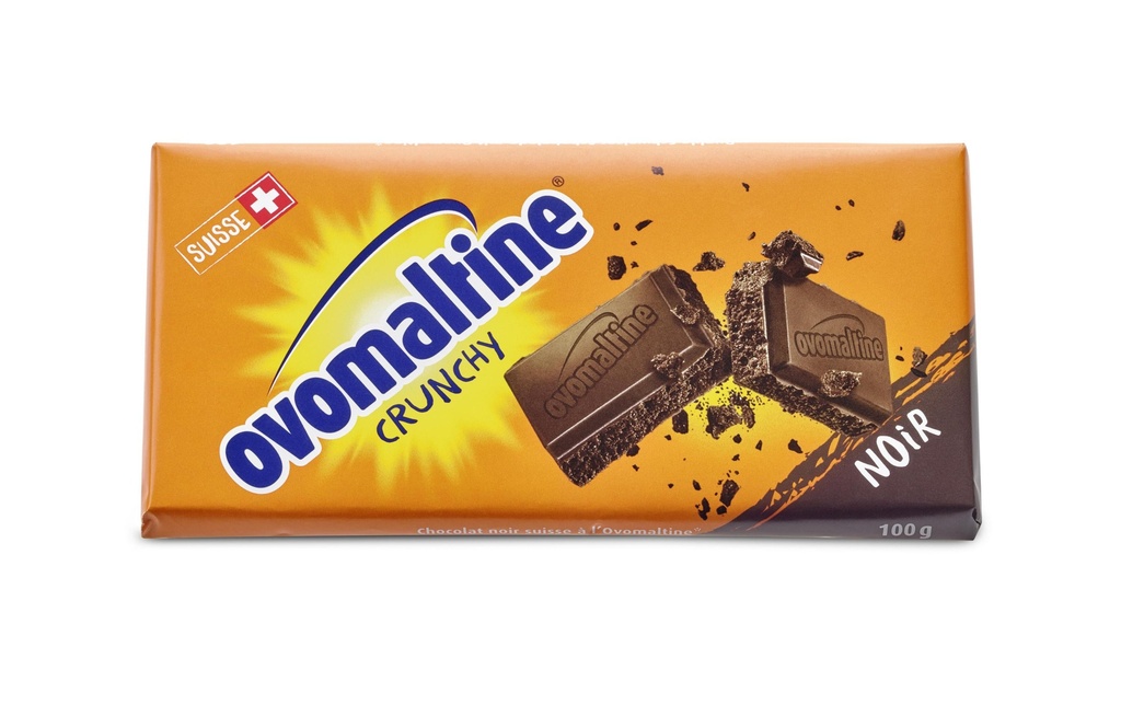 Ovomaltine Tablette de chocolat Crunchy Noir 100 g