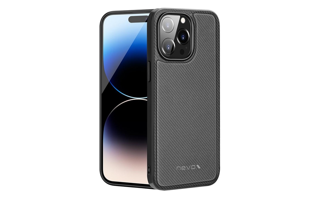 Nevox Coque arrière StyleShell Nylo iPhone 15 Pro Noir