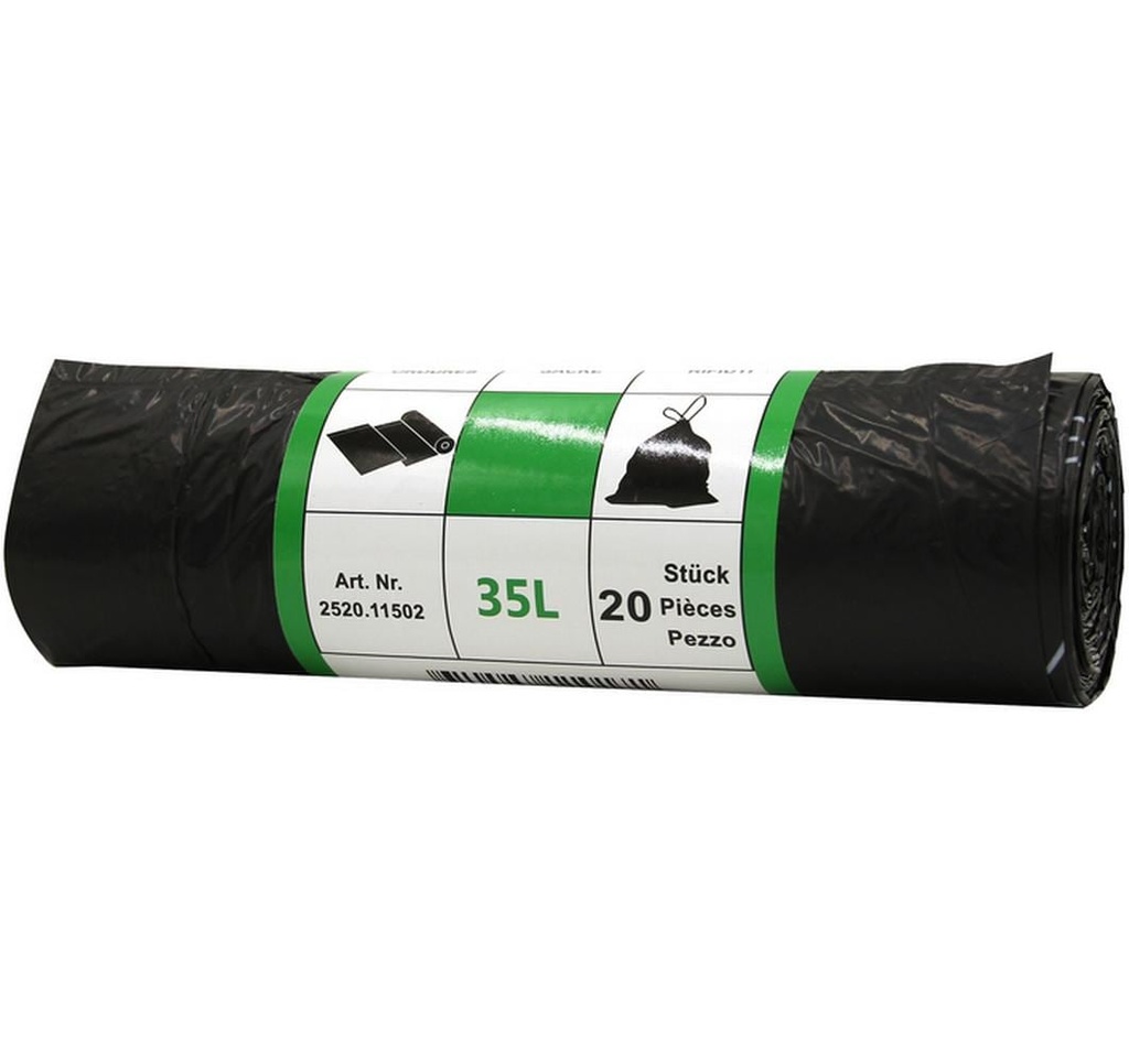Weita Sac à ordures ménagères Venardo 35 l, 20 Pièce/s