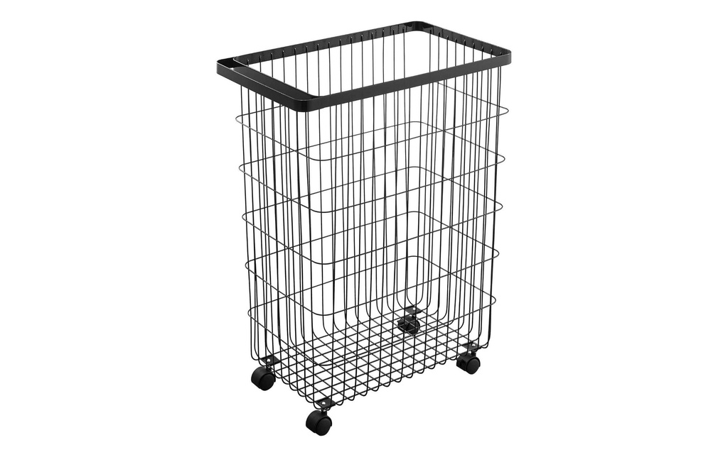 Yamazaki Corbeille à linge Tower 50 l, Noir